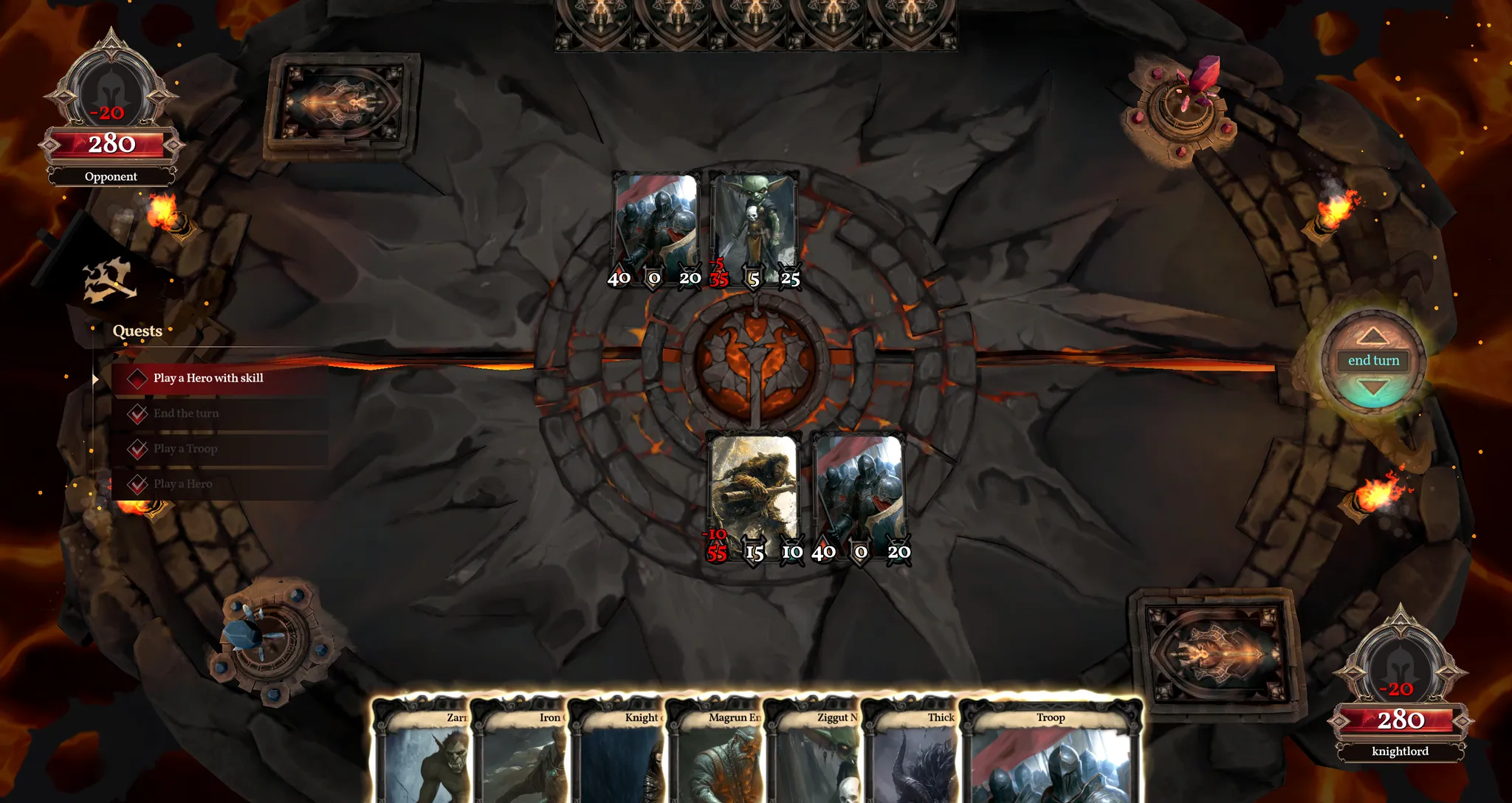 The guided Tutorial walks new Adventurers through their first match